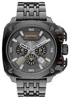 Diesel DZ7344 BAMF Chronograph Men's Watch – Gray Dial & Gray Stainless Steel Strap