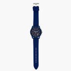 Men's Armani Exchange Outerbanks Chronograph Watch AX1327 – Blue Dial with Blue Silicone Strap
