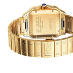 Santos de Cartier Large Model | 40mm, 18K Yellow Gold, White Dial