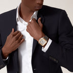 Santos de Cartier Chronograph | 43mm, Two-Tone Steel & 18K Yellow Gold, Silver Dial