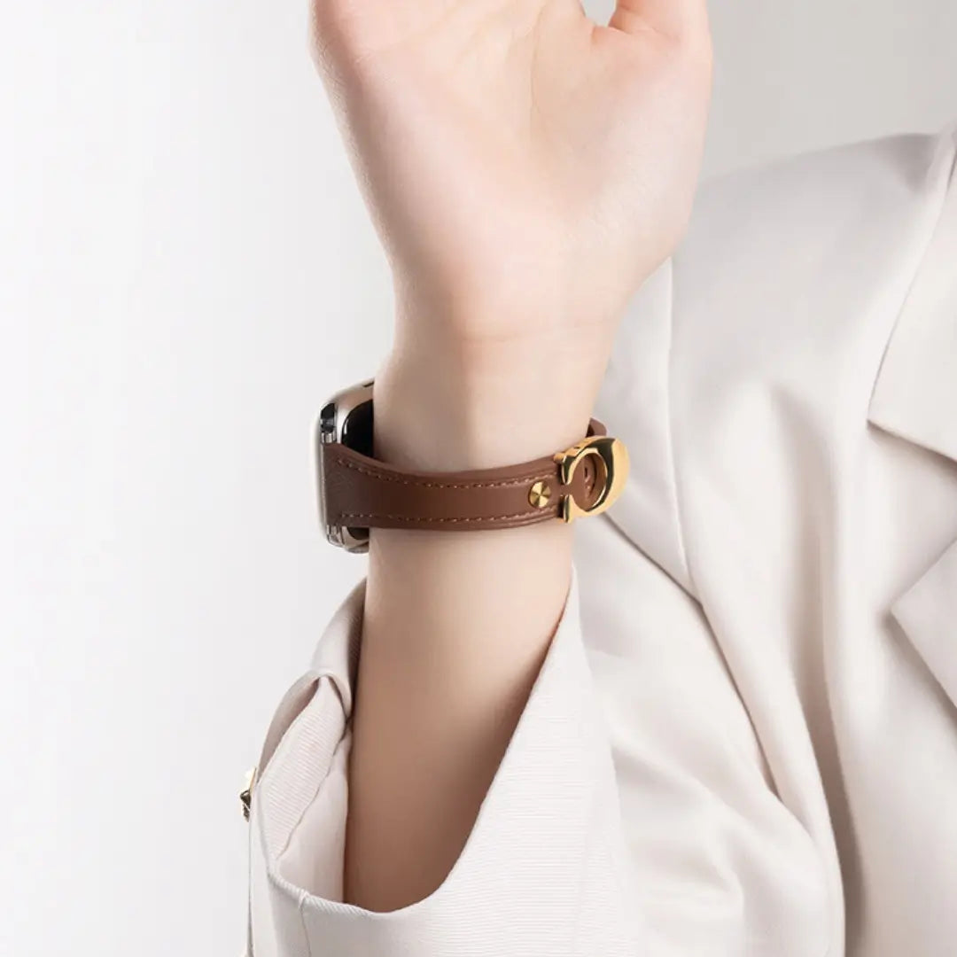C-Buckle applewatch Leather Band