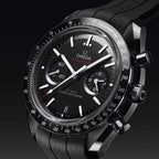 OMEGA Speedmaster Dark Side of the Moon Black Ceramic 44.25mm - Black on Rubber Strap