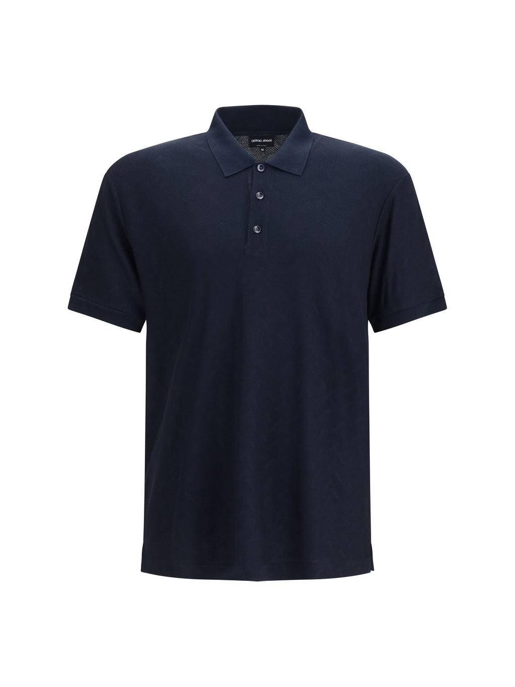 Giorgio Armani Men Viscose And Polyester Polo Shirt