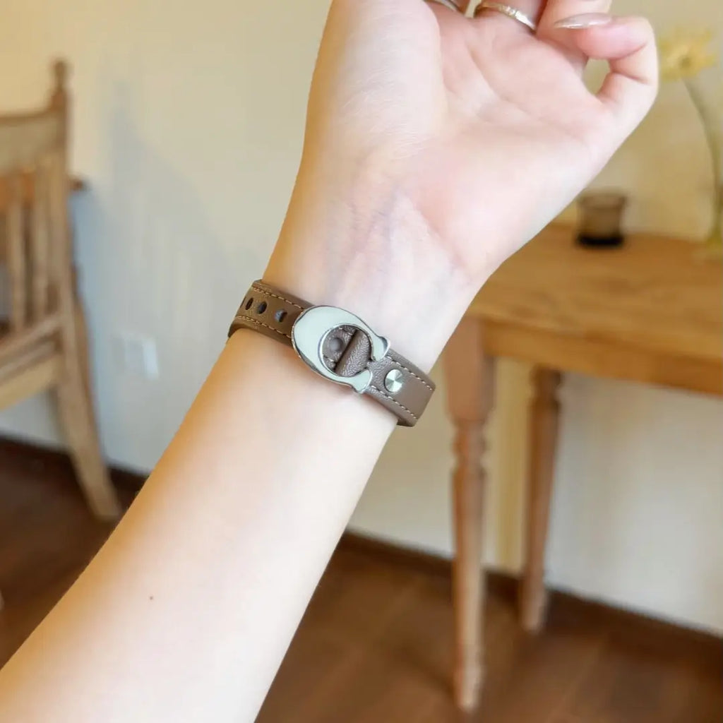 C-Buckle applewatch Leather Band
