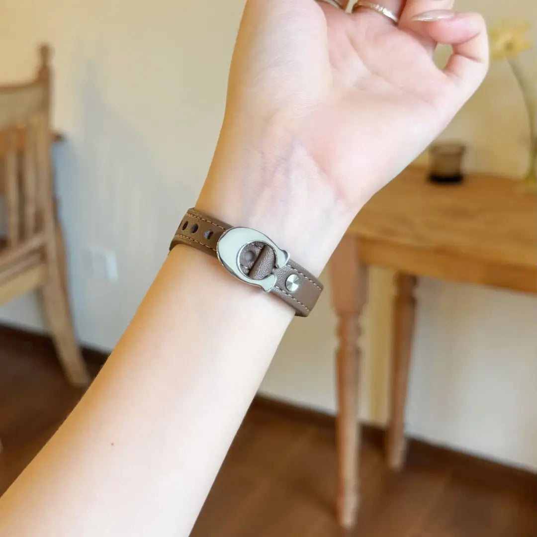 C-Buckle applewatch Leather Band