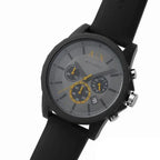 Armani Exchange Outerbanks AX7123 Men's Chronograph Watch – Grey Dial with Grey Silicone Strap