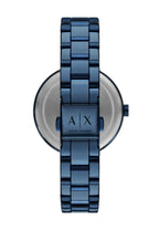 Armani Exchange Cayde AX2702 Men's Analog Watch – Blue Dial with Matching Blue Stainless Steel Strap