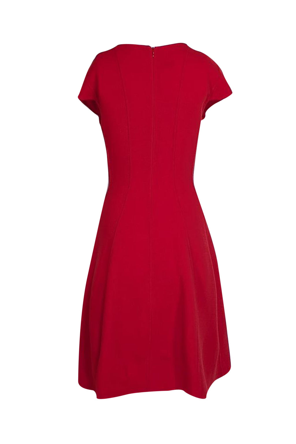 Armani Collezioni - Red Knit Wool Cap Sleeve Dress Sz 8
