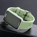 skmei-1873-pu-strap-waterproof-led-electronic-watchlight-green