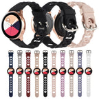 20mm Donut Hollow Silicone Watch Band(White)
