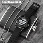 skmei-2098-multifunctional-men-50m-waterproof-thermometer-dual-display-digital-wrist-watchgold-black
