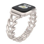 Chic Herringbone Chain Link Steel Bracelet Band For Apple Watch Multiple Colors Available