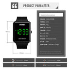 skmei-1541-fashion-led-watch-square-couple-model-waterproof-electronic-watch-silicone-watchgreen