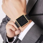 skmei-multi-function-letter-display-dial-square-men-electronic-watch-color-gold-leather-band