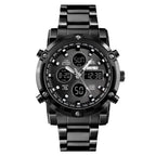 skmei-1389-multifunctional-men-business-digital-watch-30m-waterproof-large-dial-wrist-watch-with-stainless-steel-watchband-black