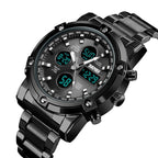 skmei-1389-multifunctional-men-business-digital-watch-30m-waterproof-large-dial-wrist-watch-with-stainless-steel-watchband-black