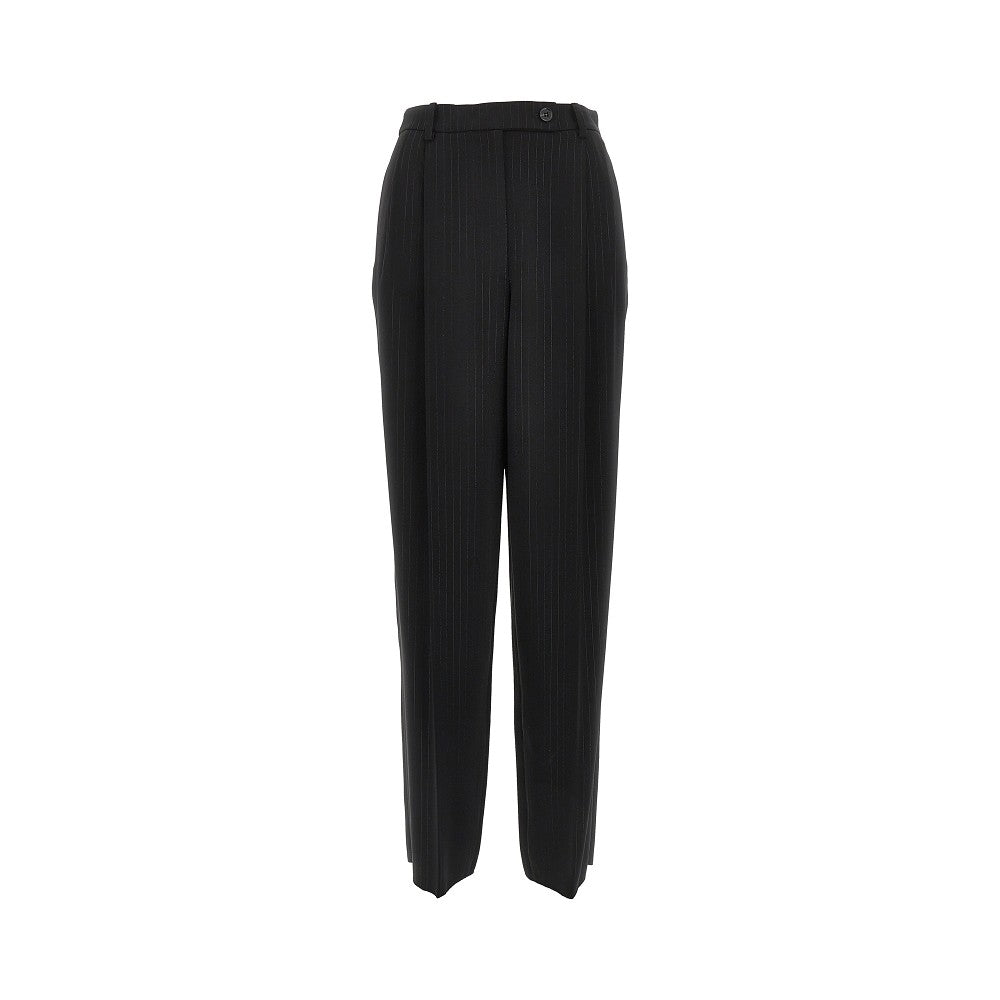 Emporio Armani Cady Pants with Darts Black Women