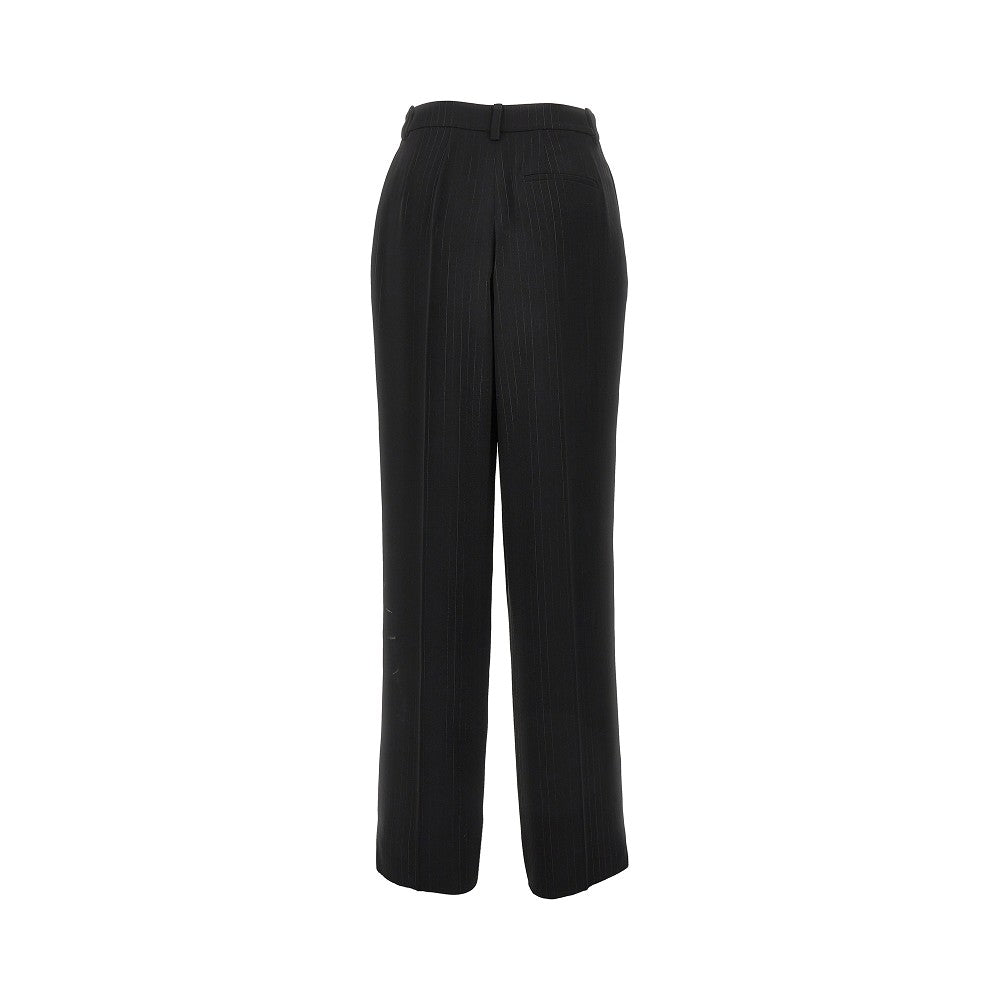 Emporio Armani Cady Pants with Darts Black Women