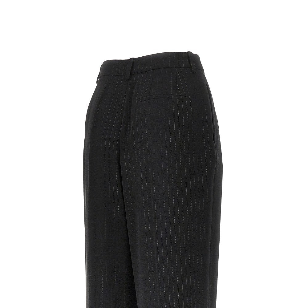 Emporio Armani Cady Pants with Darts Black Women