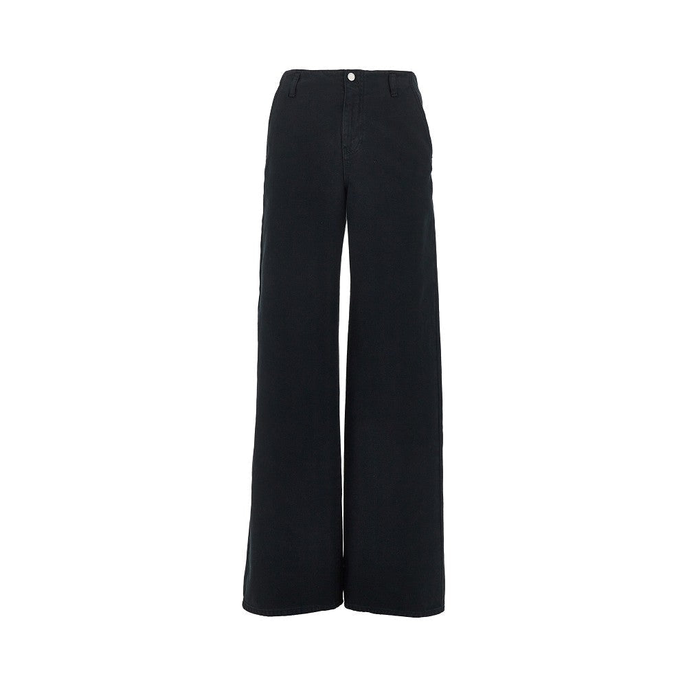 Emporio Armani Cotton Drill J2H Pants Black Women