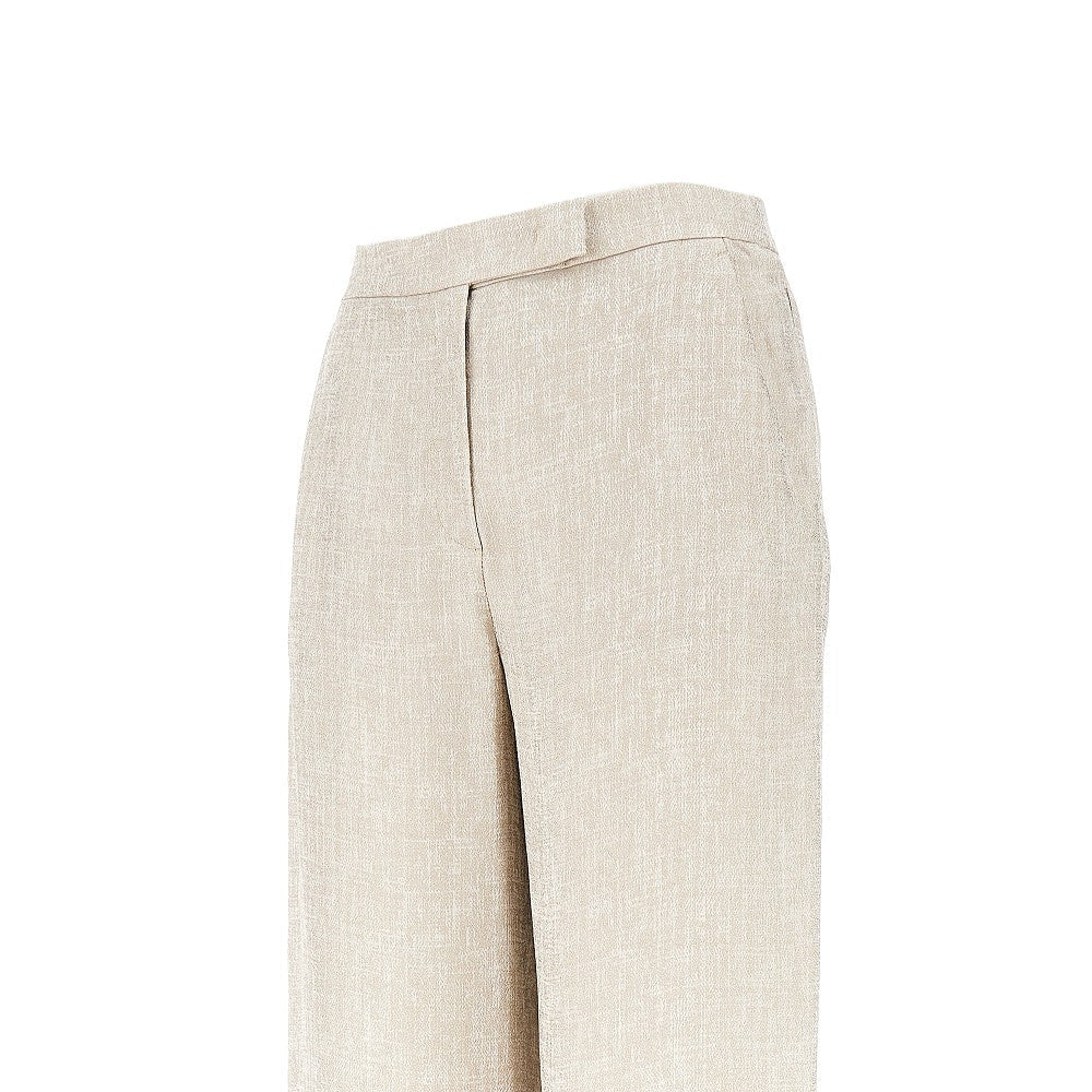 Emporio Armani Icon Laminated Viscose Pants Gold