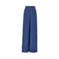 Emporio Armani Chambray Wide Leg Pants Blue Women