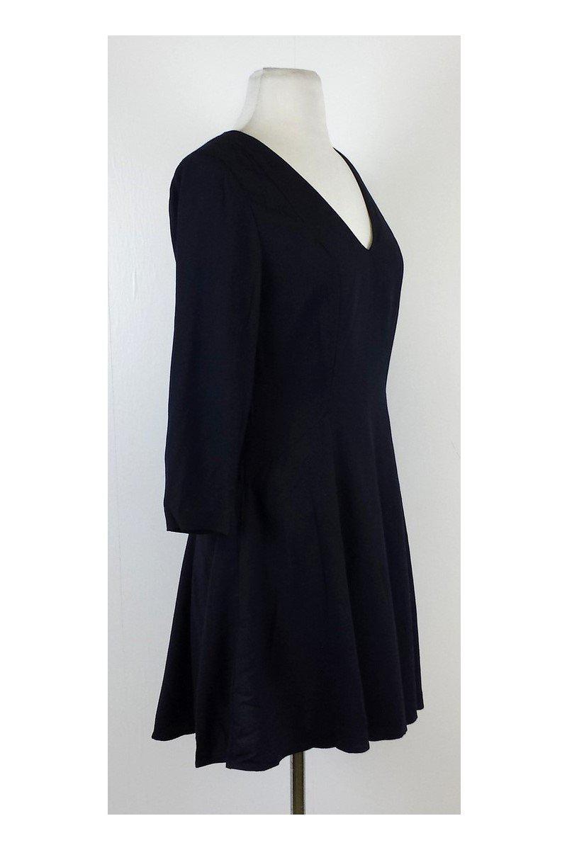 Armani Exchange - Navy Long Sleeve Flared Dress Sz 2