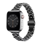 Slim Prestige Stainless Steel Link Band For Apple Watch Multiple Colors Available