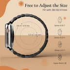 Slim Prestige Stainless Steel Link Band For Apple Watch Multiple Colors Available