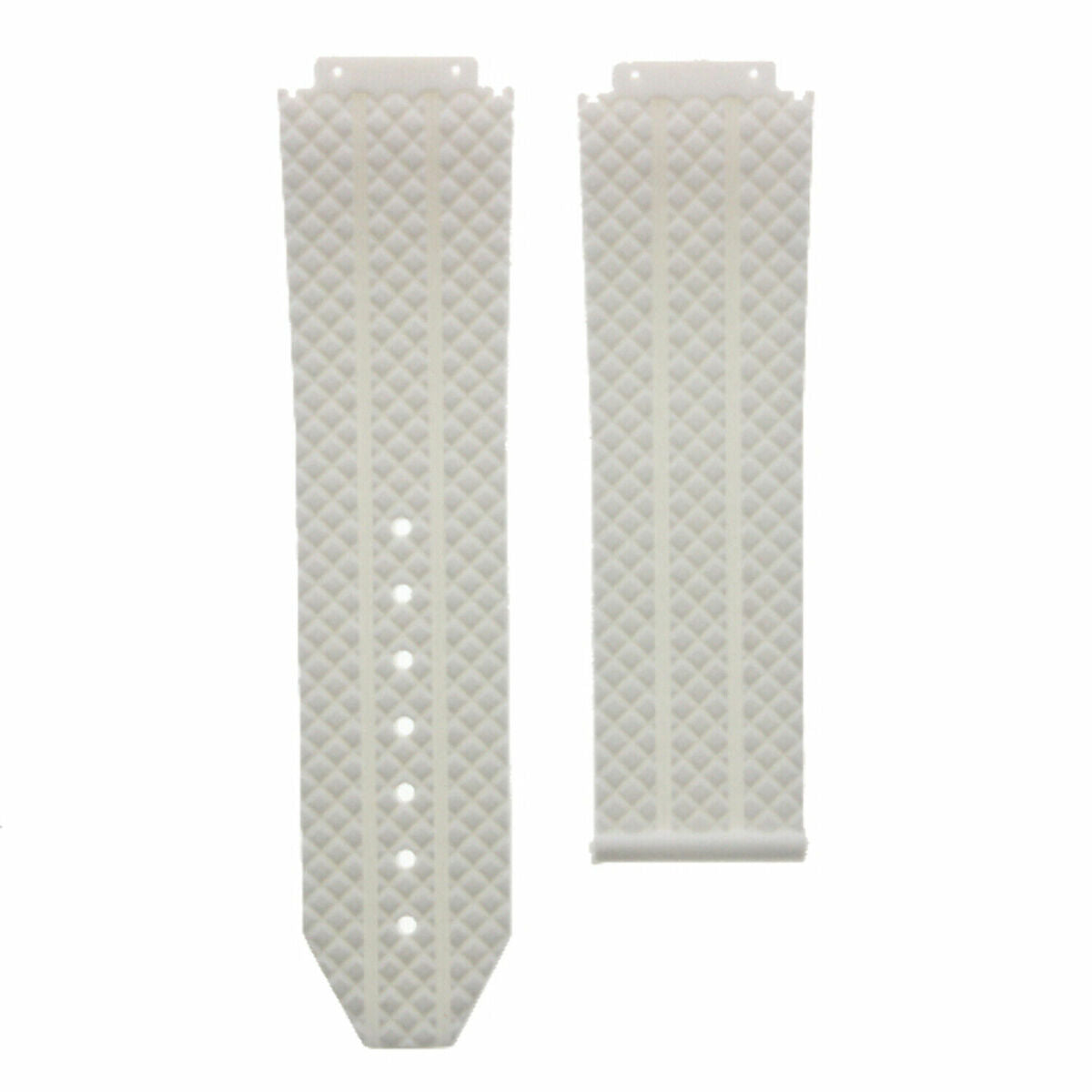 24-25MM RUBBER WATCH STRAP BAND FOR HUBLOT FUSION BIG BANG 44-44.5-45MM CERAMIC