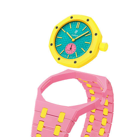 Ceramic Watch Strap Band with Ceramic Case Mod Kit For Swatch X AP Royal Pop