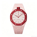 Ceramic Watch Strap Band with Ceramic Case Mod Kit For Swatch X AP Royal Pop