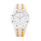 Ceramic Watch Strap Band with Ceramic Case Mod Kit For Swatch X AP Royal Pop